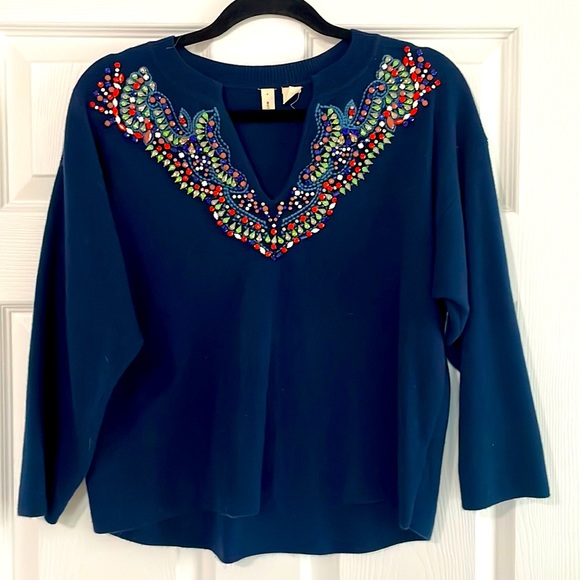 Anthropologie Embellished Sweater - Picture 1 of 5